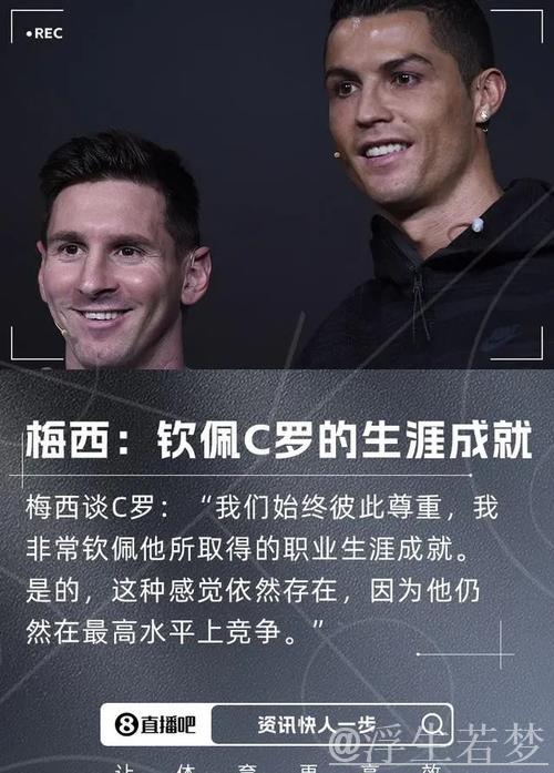梅西盛赞C罗:钦佩他的辉煌生涯,他依然保持顶级水准 梅西盛赞C罗:钦佩他的辉煌生涯,他依然保持顶级水准